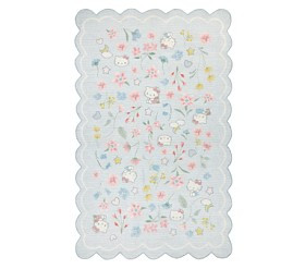 Hello Kitty&reg; Scallop Border Rug | Pottery Barn Kids