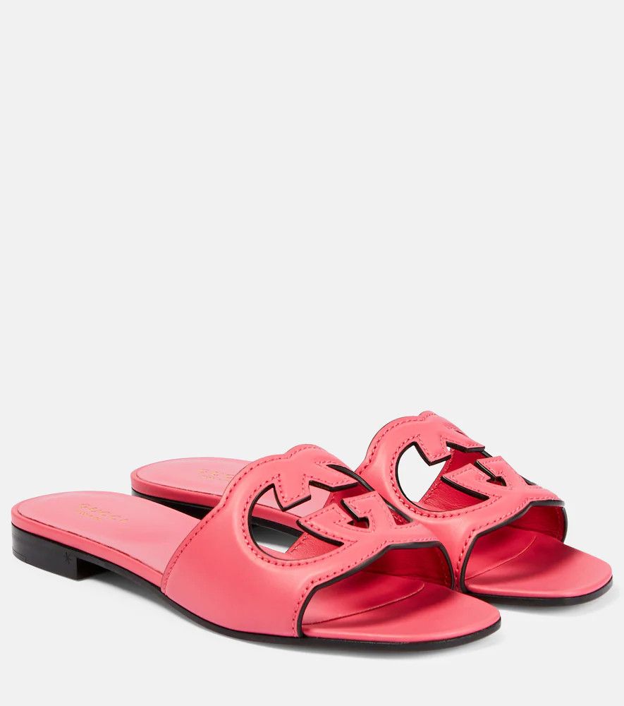 Gucci GG leather slides | Mytheresa (US/CA)