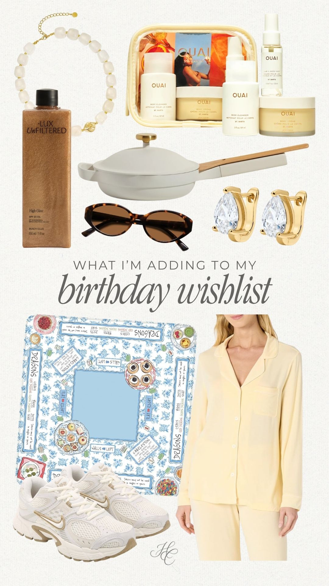 Birthday wishlist loading. 🎂 Vacation-ready finds, everyday staples I’ll use on repeat and a few mahjong favorites I’ve had my eye on. ✨ 

#birthdaywishlist #giftideasforher #birthdaygiftideas #wishlistinspo #ltkfinds #ltkstyle #summerfavorites #giftguide #beauty #mahjong #everydaystaples  

 #LTKootd #LTKselfcare #LTKBeauty