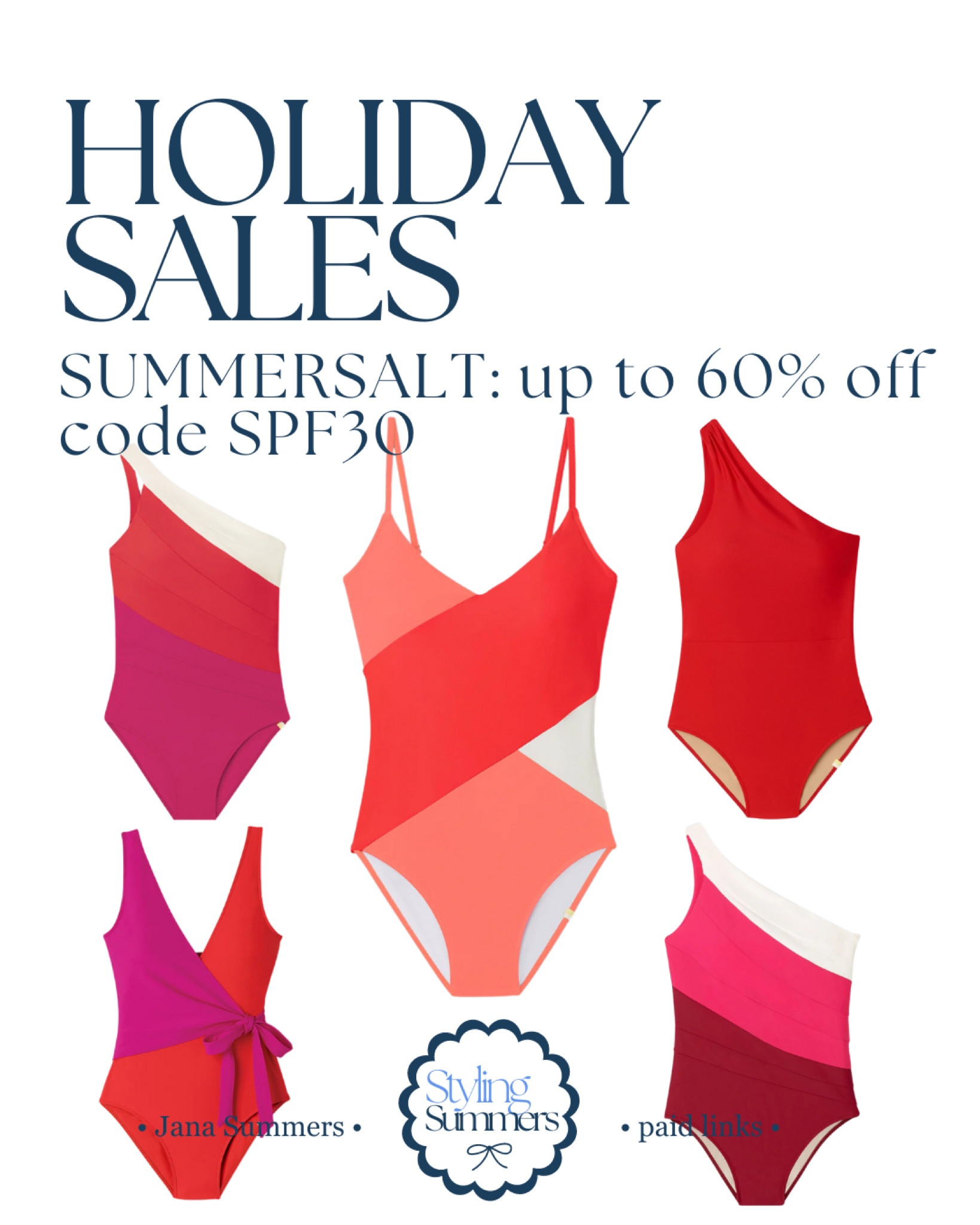 Summersalt has up to 60% off all swim with code SPF30