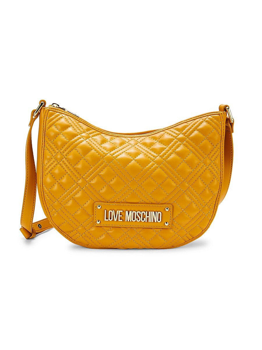 Love Moschino Women's Borsa Quilted Crossbody Bag - Yellow | Saks Fifth Avenue OFF 5TH