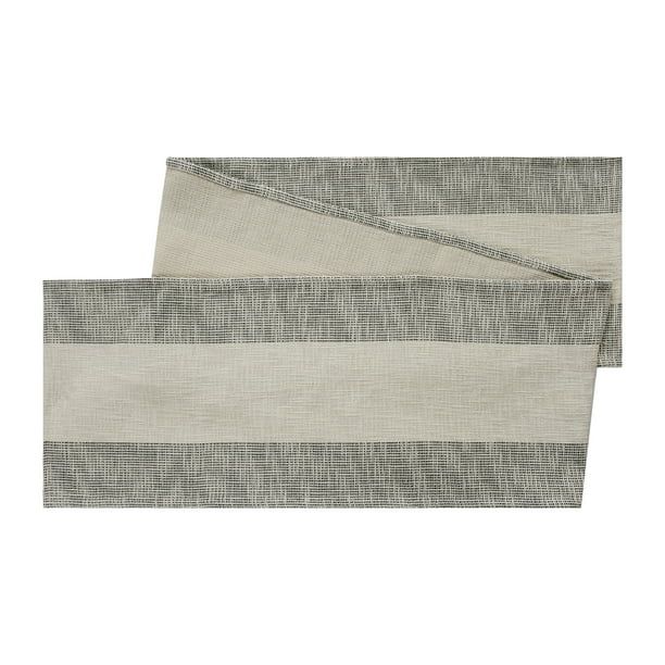 Better Homes and Gardens Jett Stripe Cotton Woven Table Runner - Black and White - 14" x 90" - Wa... | Walmart (US)