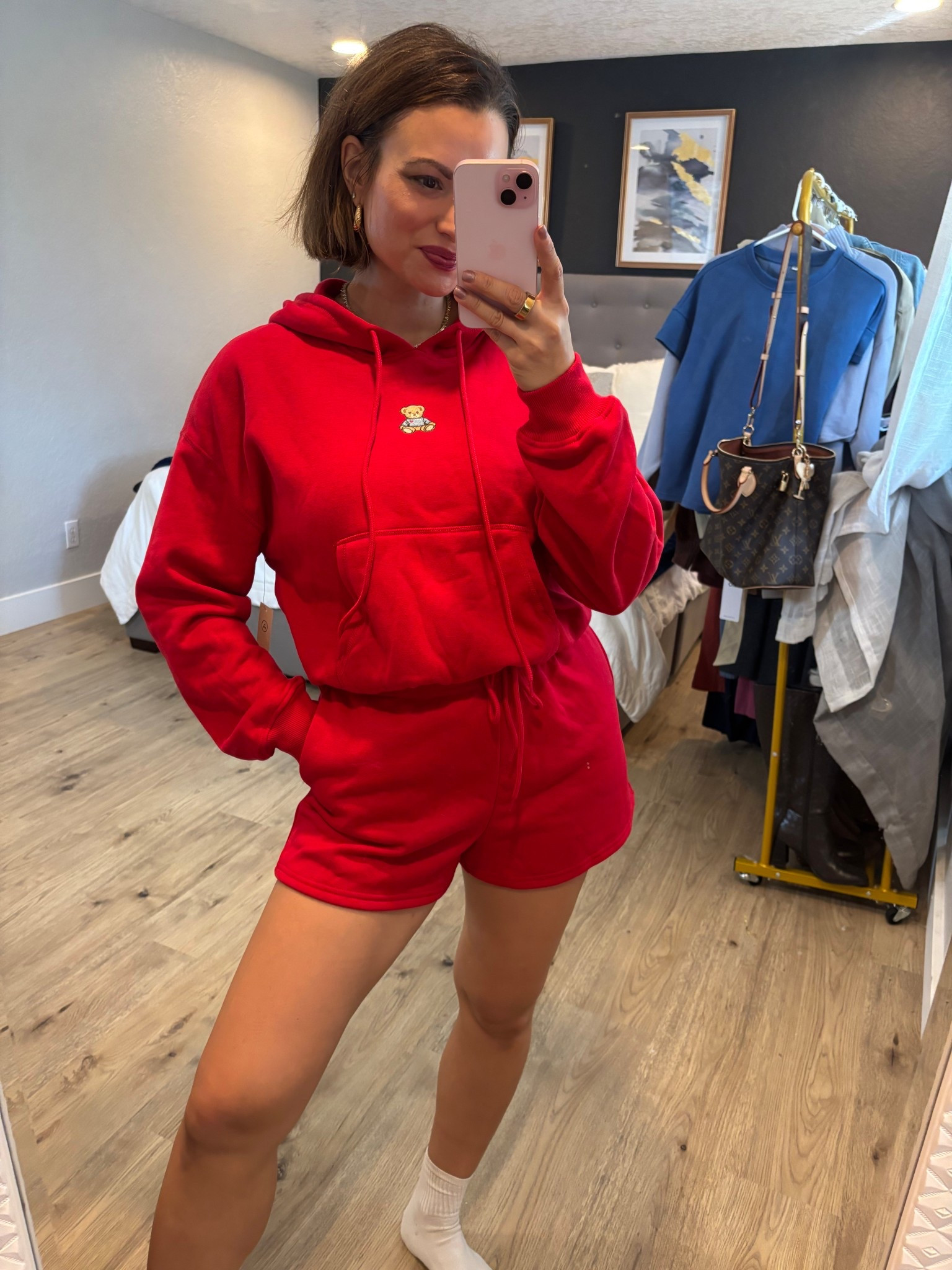 The cutest little teddy bear emblem on a cozy red sweat set! 🧸

#LTKFindsUnder50 #LTKootd #LTKgrwm