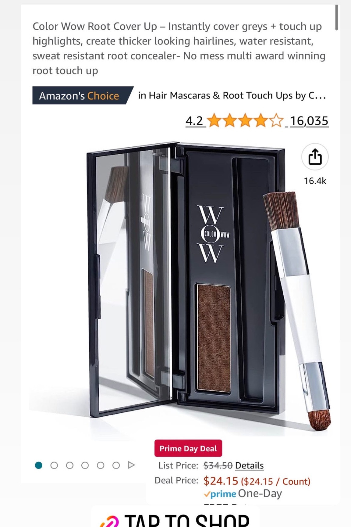 Amazon prime day deal: color wow root touch up powder! 

#LTKFind #LTKbeauty #LTKxPrimeDay