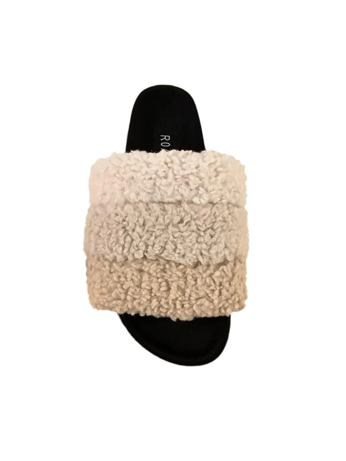 Fuzzy Puff Slipper In Cream Puff | Shop Simon