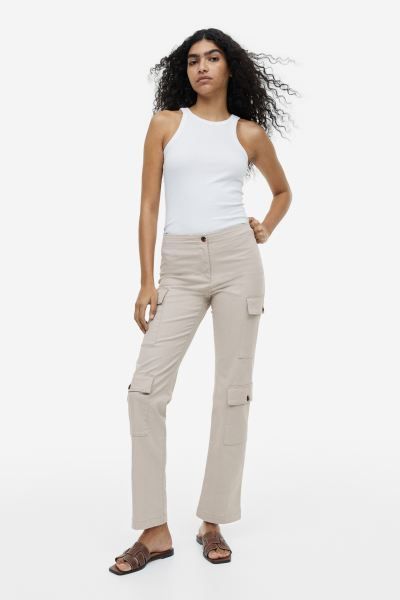 Cotton Twill Cargo Pants | H&M (US + CA)