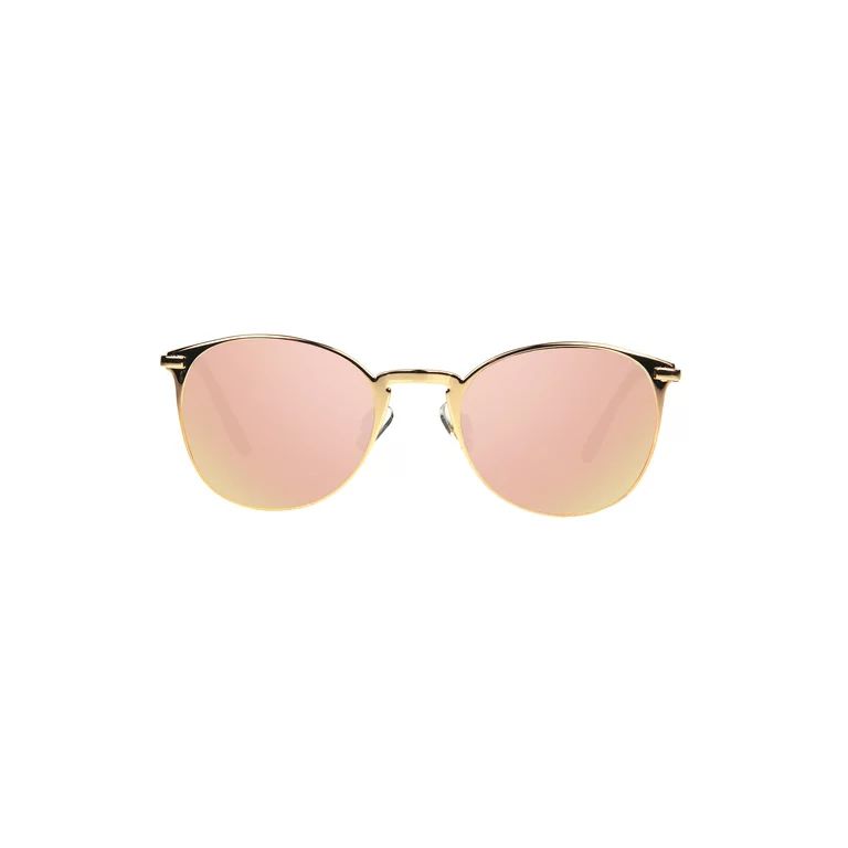 Foster Grant Ladies Round Rose Gold Sunglass | Walmart (US)