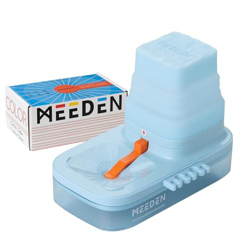 MEEDEN Portable Paint Brush Cleaner: Paint Brush Rinser with Drain for Acrylic, Watercolor & Water-Based Paints - 5-Slot Silicone Brush Washer & Holder, Blue | Amazon (US)