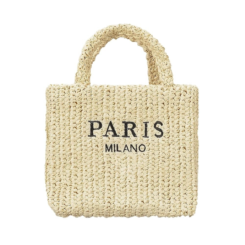 Straw Beach Bag for Women Summer Woven Tote Bag Packable Straw Purses and Handbags for Vacation H... | Amazon (US)