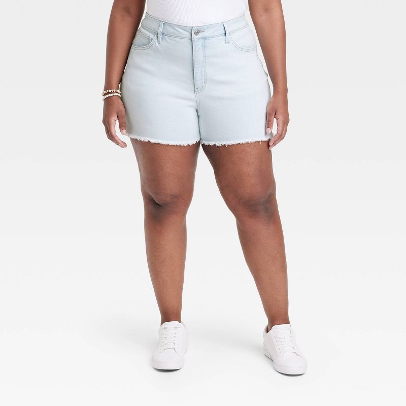 Women's High-Rise Denim Shorts - Ava & Viv™ Light Wash | Target