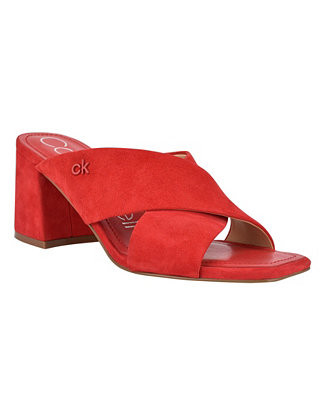 Calvin Klein Women's Isha Slip-On Dress Sandals & Reviews - Sandals - Shoes - Macy's | Macys (US)