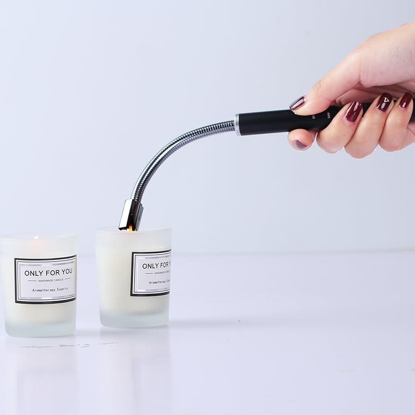 VEHHE Candle Lighter, Electric Rechargeable Arc Lighter with LED Battery Display Long Flexible Neck  | Amazon (US)