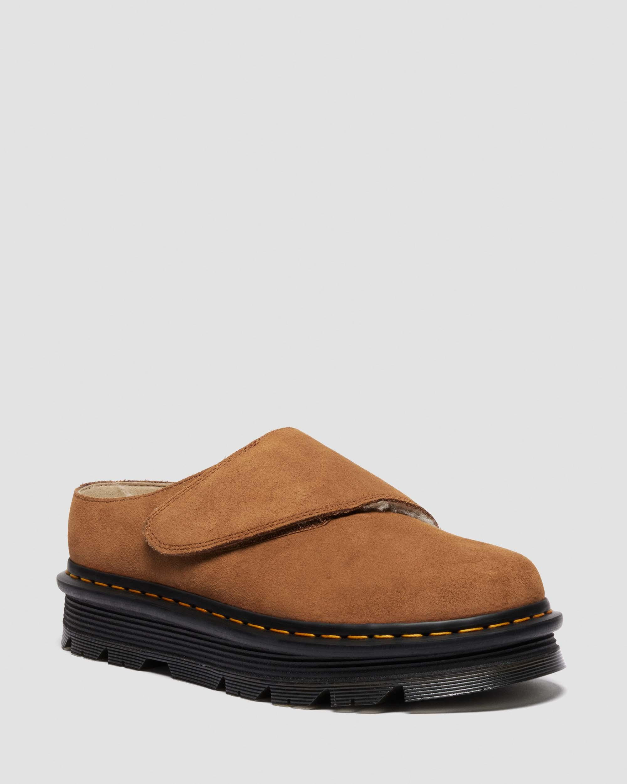 Zebzag AnyWair Warm Lined Suede Mules in Desert Brown | Dr. Martens | Dr. Martens