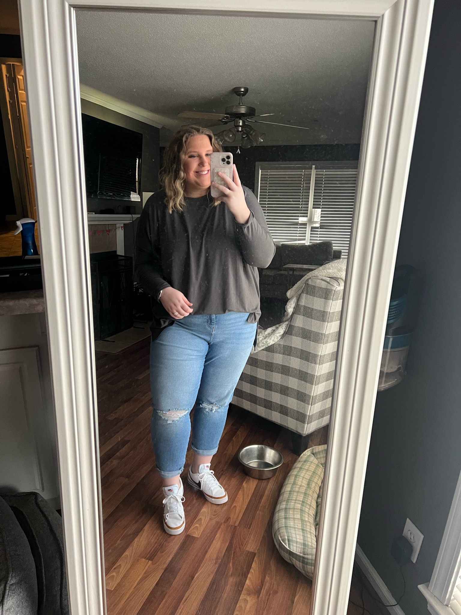 plus size casual fit // casual fit // nike court legacy // plus size fit // jeans // nike shoes // plus size 

#LTKfit #LTKcurves #LTKshoecrush