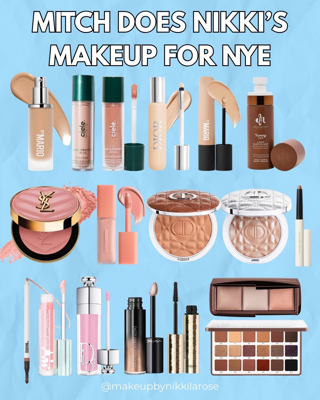 All the products my husband used to do my makeup for NYE! 😂💙

#LTKBeauty