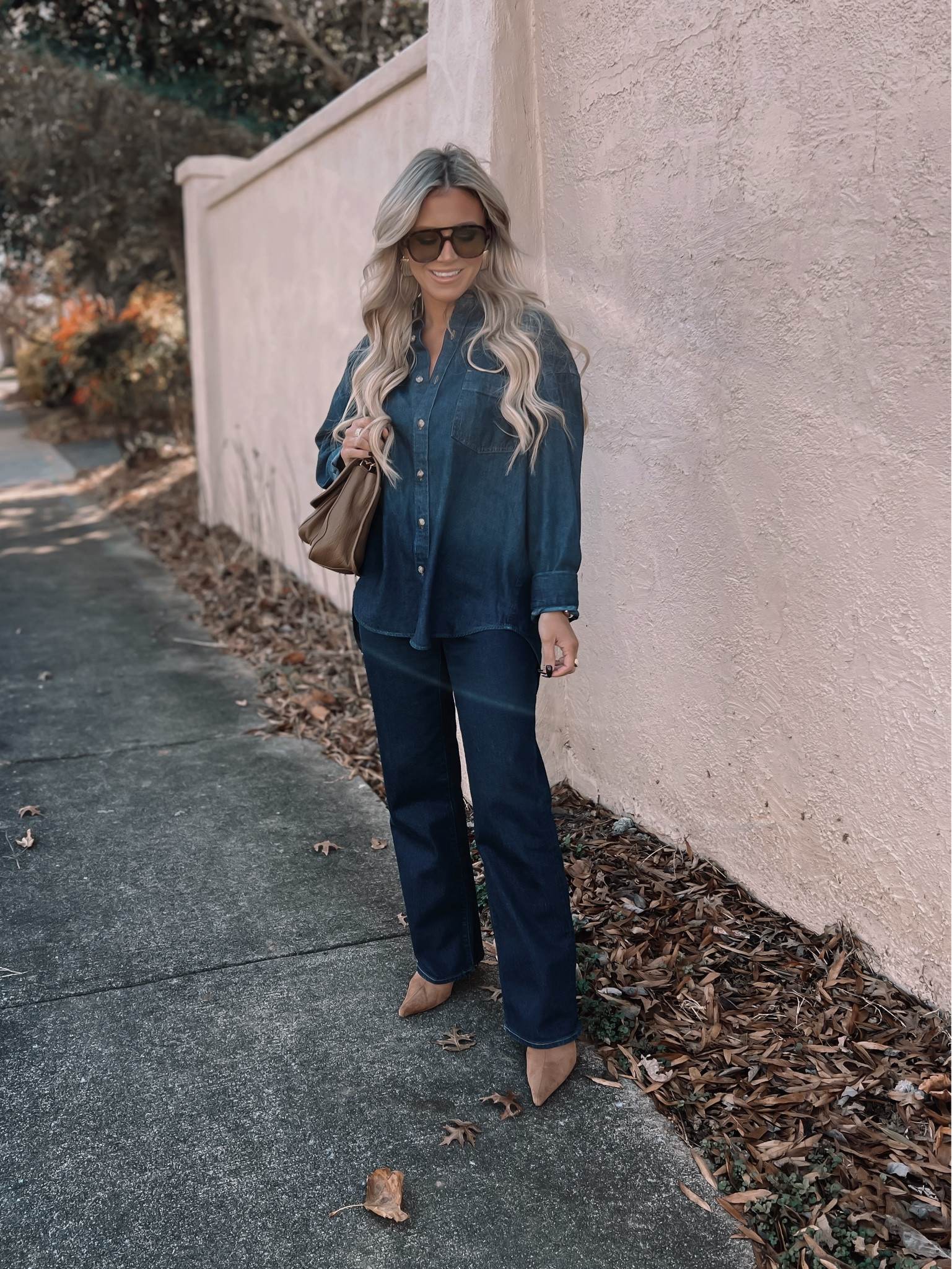 Denim on denim is always a good idea! Size 27 in the jeans and a medium in the top. Both are from Aritzia so the color match is perfect!

#LTKFindsUnder100 #LTKSeasonal #LTKStyleTip