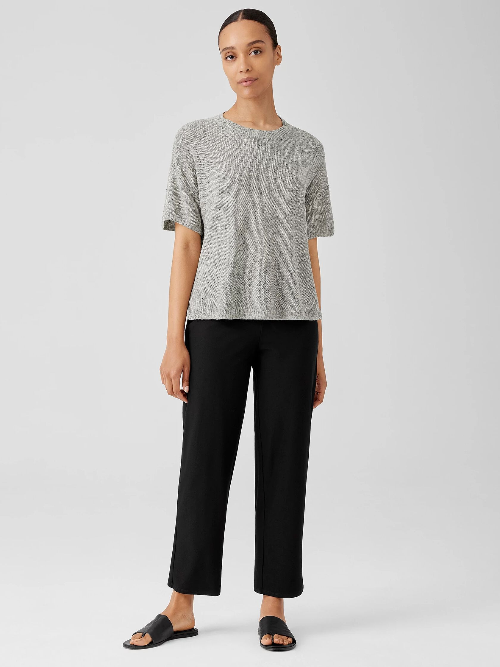 Washable Stretch Crepe Straight Pant | Eileen Fisher