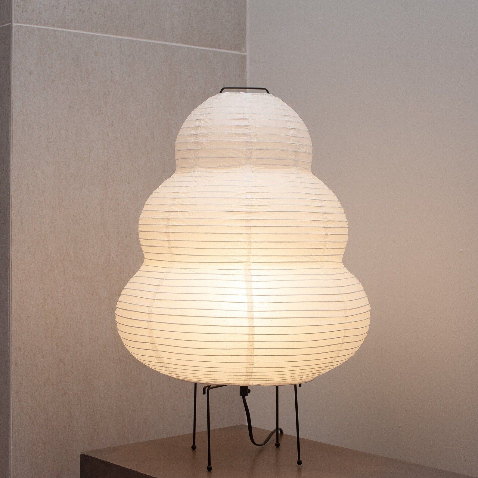 Noguchi Floor Lamp inspired •Akari Lamp • Japanese Paper Lantern• Table/Floor Paper Lamp ... | Etsy (US)