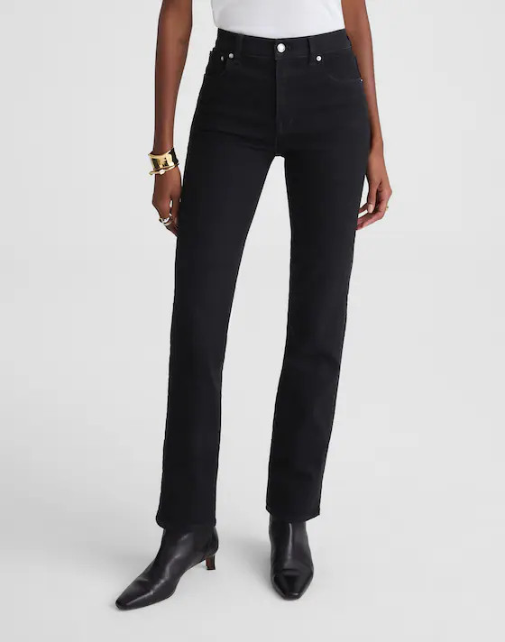 The Petite Longline Straight Jean | Madewell | Madewell
