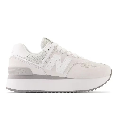 New Balance Women's 574+ - Grey/White (Size 6.5) | New Balance Athletics, Inc.