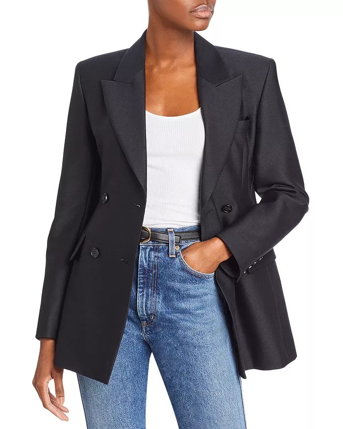 Woven Double Breasted Jacket | Bloomingdale's (US)
