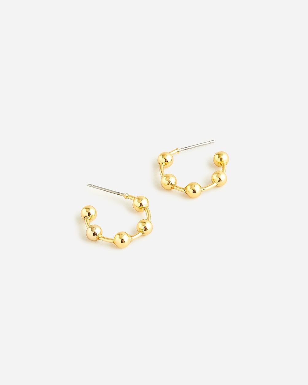 Beaded hoop earrings | J.Crew US