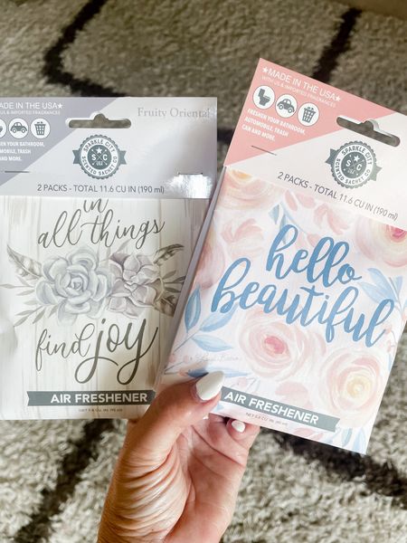 Bought these cute little sachets and they smell SO good! The hello beautiful is a light, fresh summery scent, and the all things joy smells almost identical to Sweet Grace scent!! I put one in my closet and the next morning woke up to a really nice fresh clean aroma. So many uses - car freshener, suitcase, drawers, pantry, closet, could be put in a gift bag or Christmas stocking!!

#LTKhome #LTKFind #LTKtravel