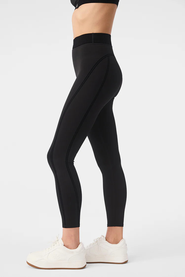 Airlift High-Waist 7/8 Line Up Legging - Espresso | Alo Yoga (US)