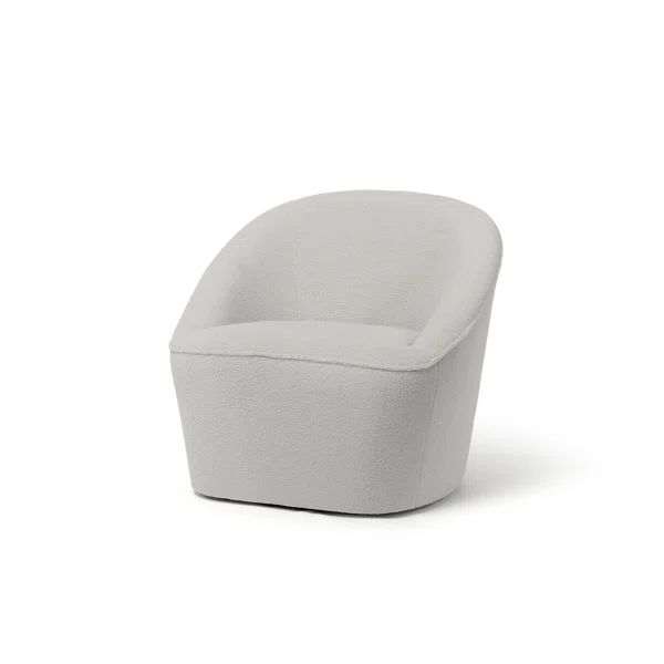 Deshaune Bouclé Upholstered Swivel Barrel Accent Chair | Wayfair North America