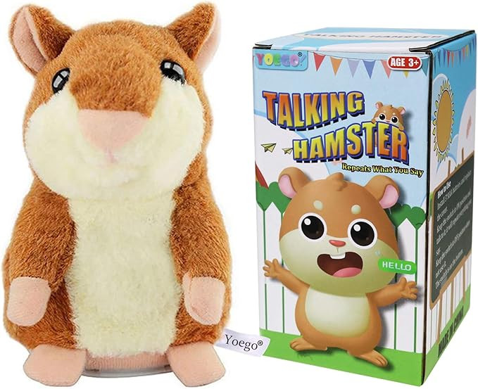 Talking Hamster Repeats What You Say Interactive Stuffed Plush Animal Talking Toy,Perfect Toy Gif... | Amazon (US)