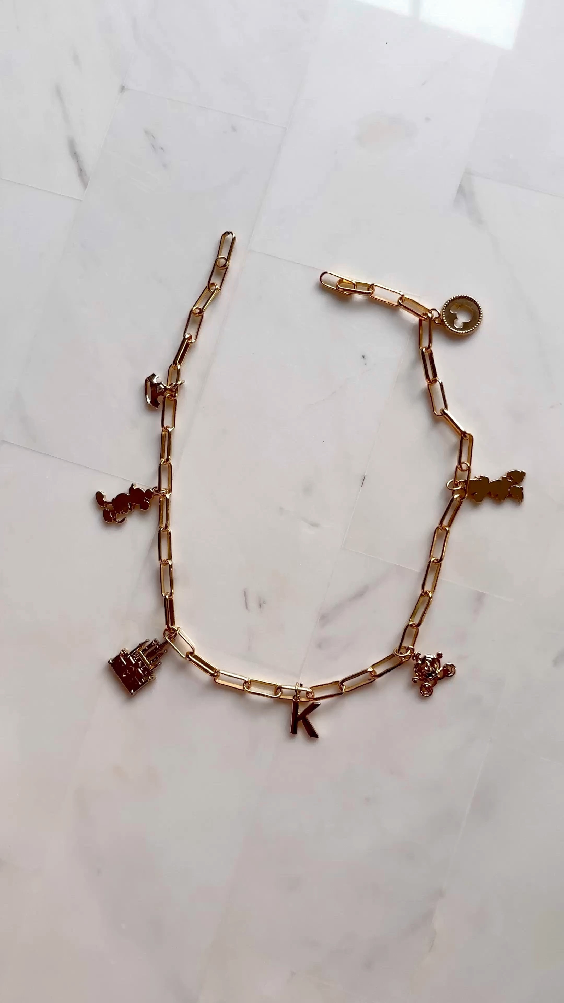 Disney charm necklace. Disney outfit idea. Disney outfits. Disney accessories 