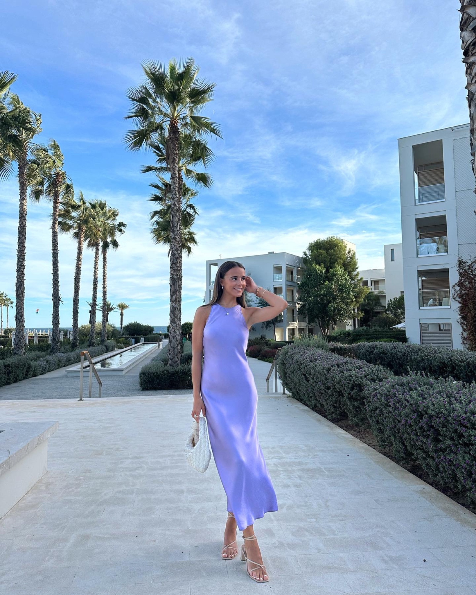 other stories blue satin dress Fitted Satin Maxi Dress - Navy Blue