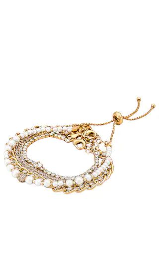 Chain Bracelet Set in Gold | Revolve Clothing (Global)