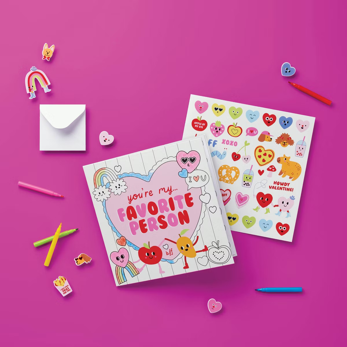 Valentine's Craft Favorite Person Keepsake Book Coloring Kit - Mondo Llama™ | Target
