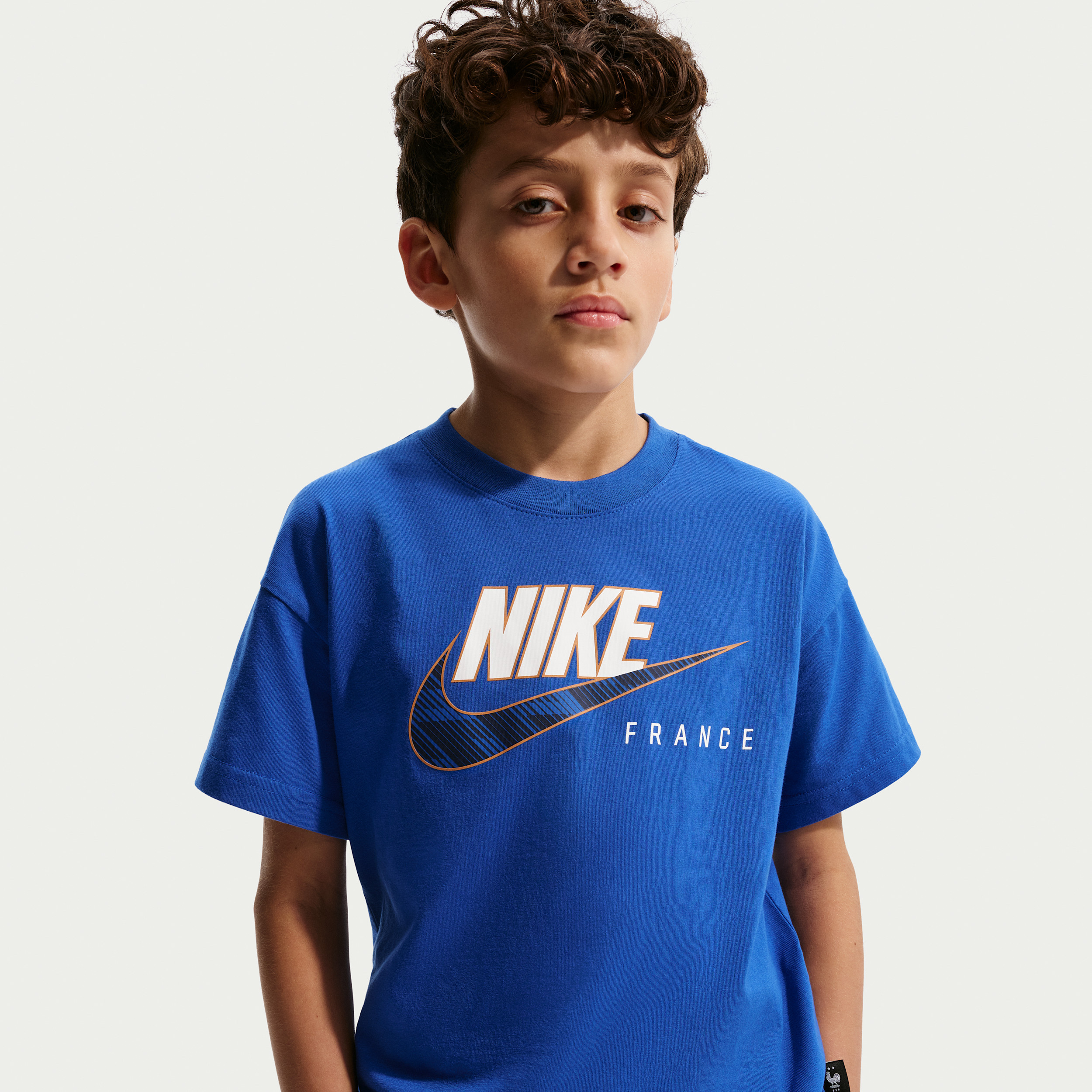 FFF Big Kids' Nike Soccer T-Shirt in Blue | IH2262-480 | Nike (US)