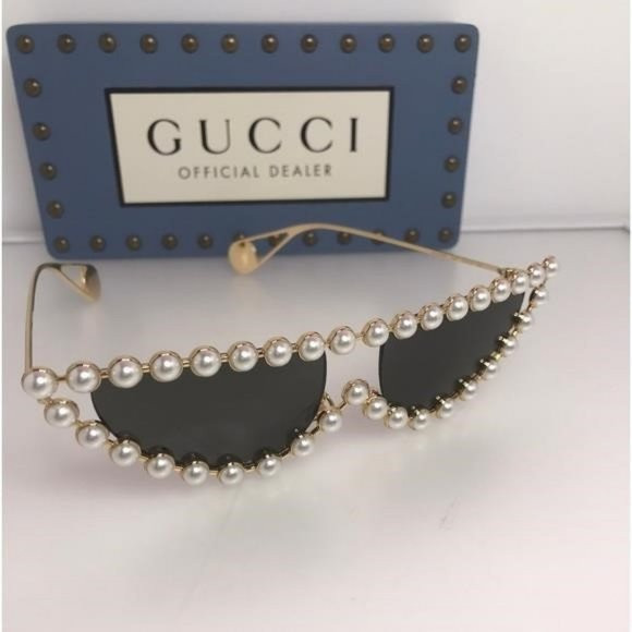 GUCCI HOLLYWOOD FOREVER GG0364S 004 GOLD WITH PEARL | Poshmark