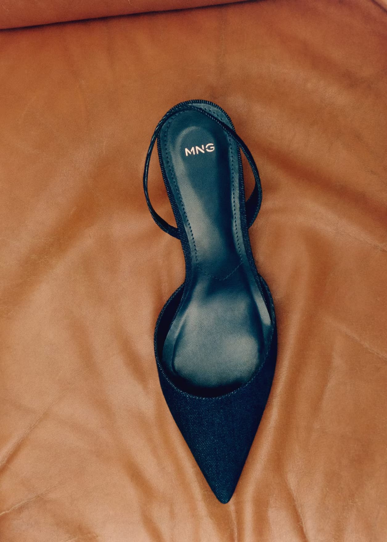 Denim sling back shoes -  Women | Mango USA | MANGO (US)
