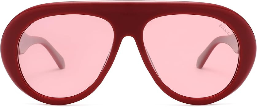 SOJOS Trendy Oversized Polarized Aviator Sunglasses Womens Men Retro Vintage 70s Style UV Protect... | Amazon (CA)