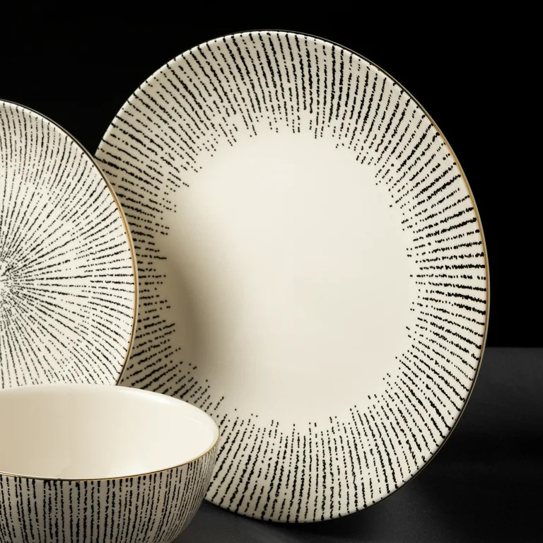 (2 pack) Thyme & Table Riley Ceramic Dinner Plate | Walmart (US)