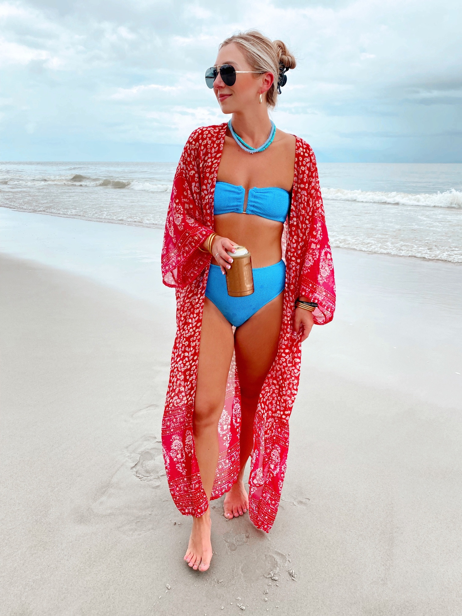 It was the rainiest day EVER but cleared up to make it to the beach and pool! 🌊🩵 Also I think I’m officially more tan than Michael this Summer lol! 😜☀️ My suit and kimono are super affordable and you can use code: COURTNEE10 for 10% off my necklaces I’ve been wearing on repeat! 🩷 You can shop everything via the link in my bio ➡️ 

Swimsuits, vacation style, Amazon fashion, kimono, Target swimsuit, vacation style 

#LTKtravel #LTKsalealert #LTKswim