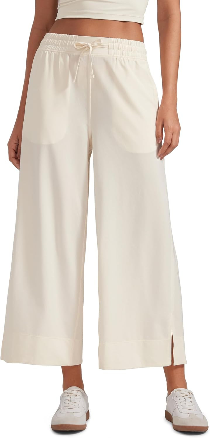 CRZ YOGA Lightweight Wide Leg Crop Pants 25" | Amazon (US)