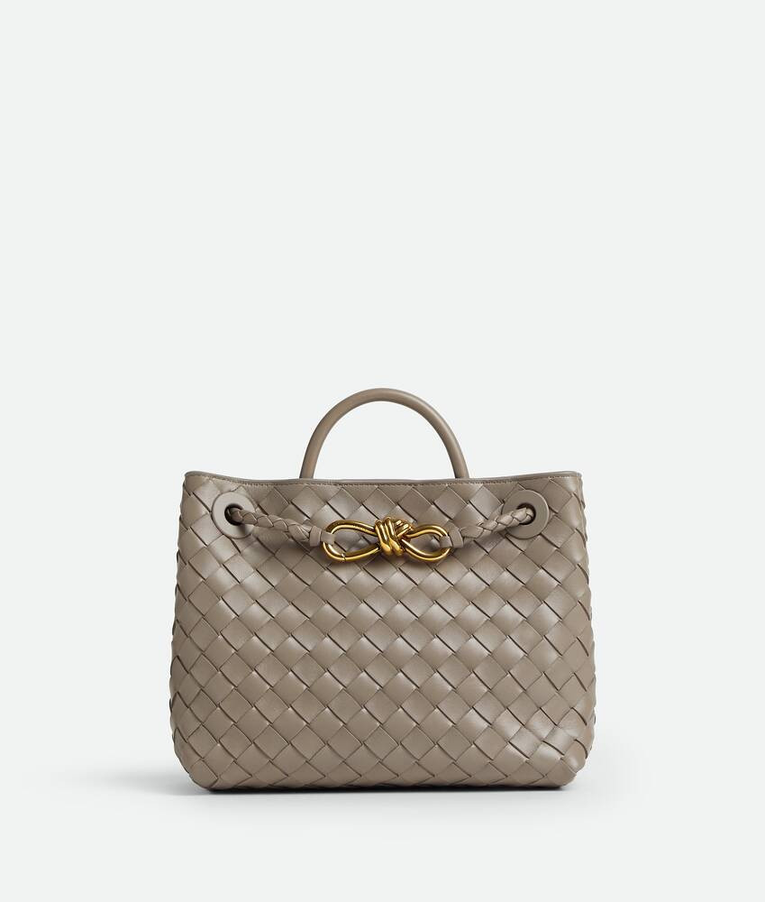 Bottega Veneta® Women's Small Andiamo in Limestone. Shop online now. | Bottega Veneta