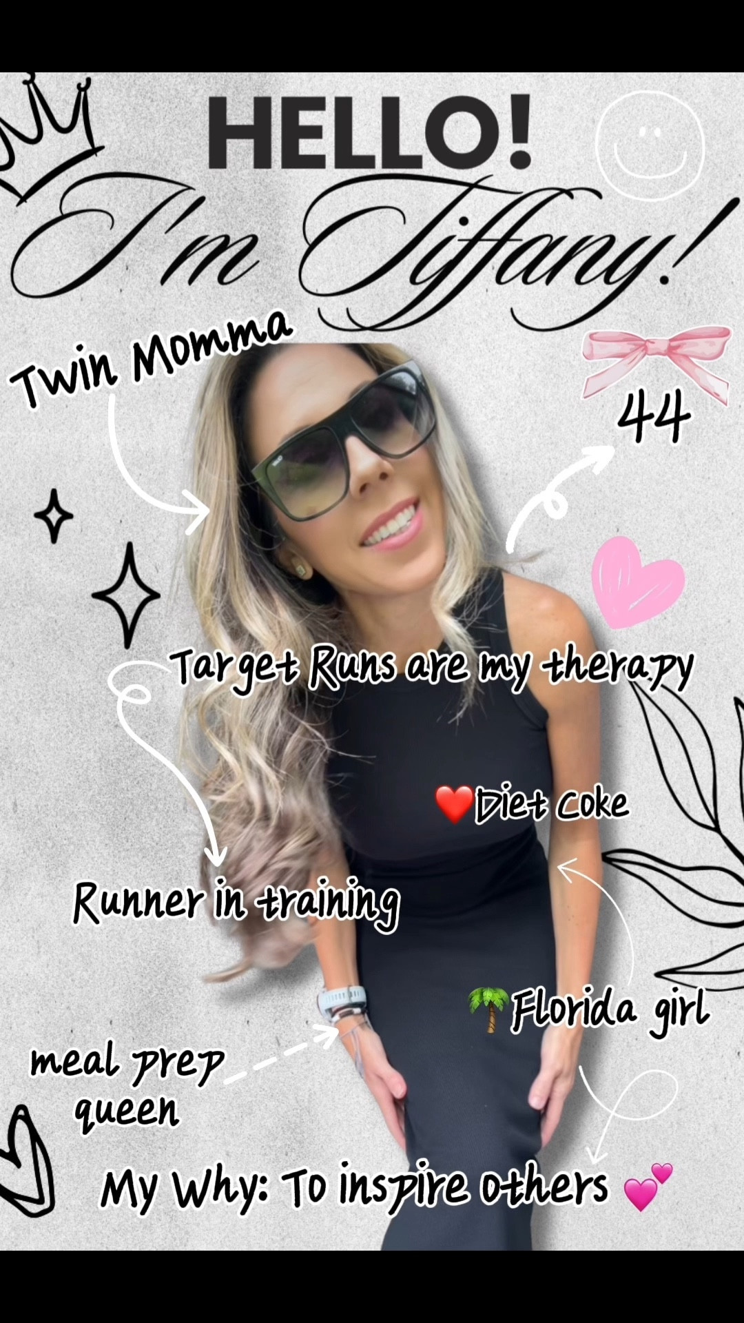 A little about me ☺️✨

👉 About 7 months ago, I took a BIG leap and left my corporate job after almost 14 years. I took an amazing break to spend quality time with my family and now I’m searching for a new job/role…but in the meantime, I’ve been enjoying creating content for you all and beyond excited to be an LTK Creator!!!!! 🙌🏻🤩

💕💙I’m a wife & a boy/girl twin mama 🥰 they all keep me busy and inspire me everyday to be better 
🛍 I absolutely love Target runs. They’re not errands… they’re therapy.
👩‍💼I’m 44 years old & have my MBA degree
💪 Fun fact: my husband has been a bodybuilding coach for over 20+ yrs and we still meal prep like we compete - even though we never step on stage 😜
🩶♥️I have a slight obsession with Diet Coke 🤭
👟 I’m also a brand-new runner, currently training for my very first 10k and sharing my journey bc honestly it helps hold myself accountable 🤭
📍 I live in Florida, so if you’re local, hi neighbor! 
💖 And honestly, my biggest “why” is that I want to inspire others, show that you can become your BEST self & stay healthy! 

I love sharing finds that make you feel confident without breaking the bank & I’m so glad you’re here!! 🥰💕

#LTKOver40