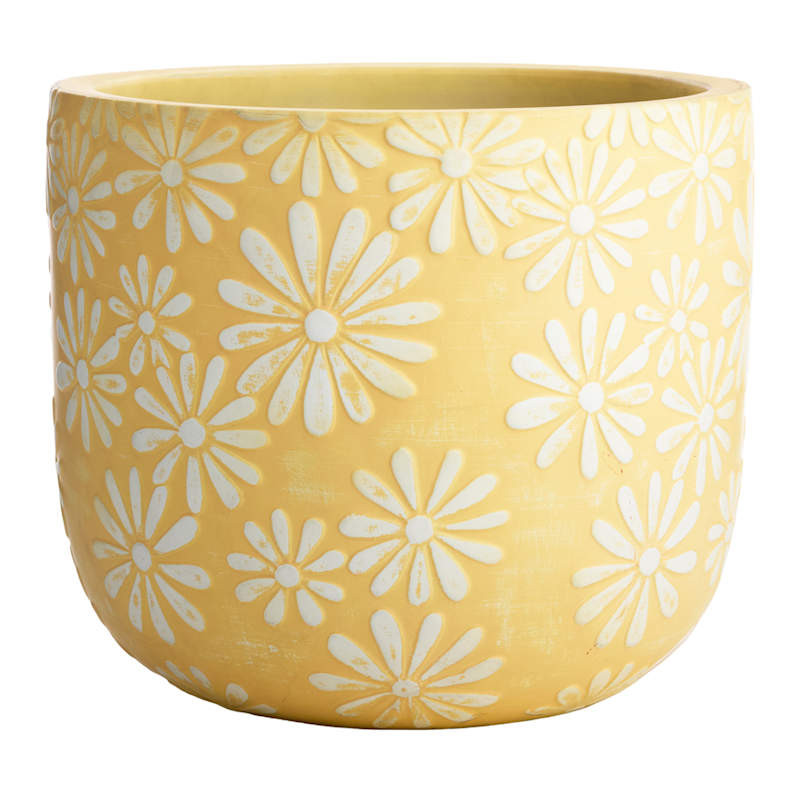 Sunny Club Yellow Daisy Outdoor Planter, 14" | At Home