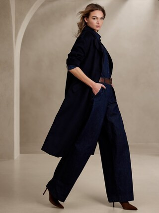 Petite Carys Double-Faced Coat | Banana Republic (CA)