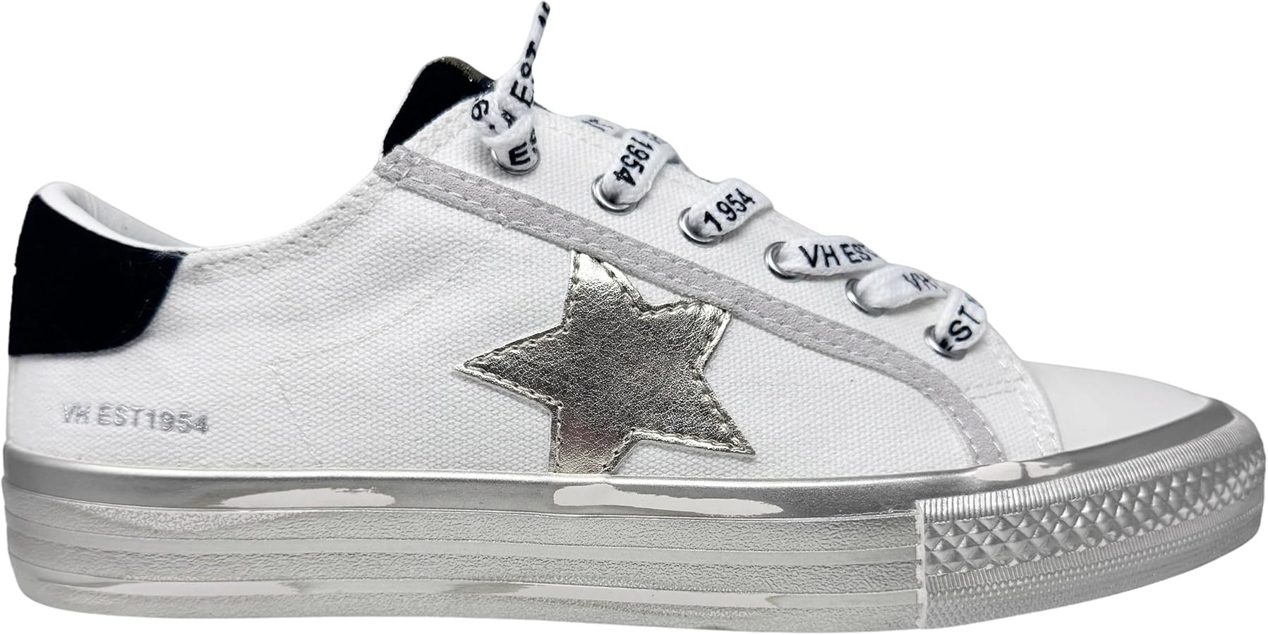 VINTAGE HAVANA Womens Alive Metallic Glitter Slip On Sneakers Shoes Casual - Gold | Amazon (US)