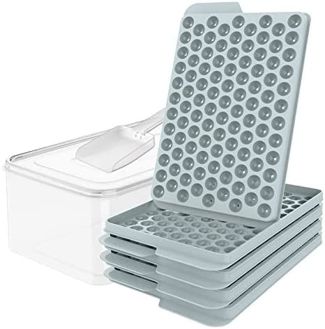 WIBIMEN Mini Ice Cube Trays, Upgraded Small Ice Cube Trays Easy Release, 104x4 PCS Tiny Ice Cube ... | Amazon (US)