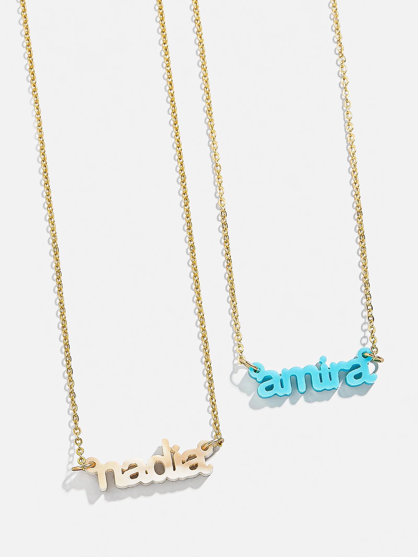 Acrylic Custom Nameplate Necklace | BaubleBar (US)
