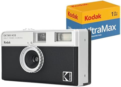 KODAK EKTAR H35 Half Frame Film Camera (Black, Bundle with 24exp Film) | Amazon (US)