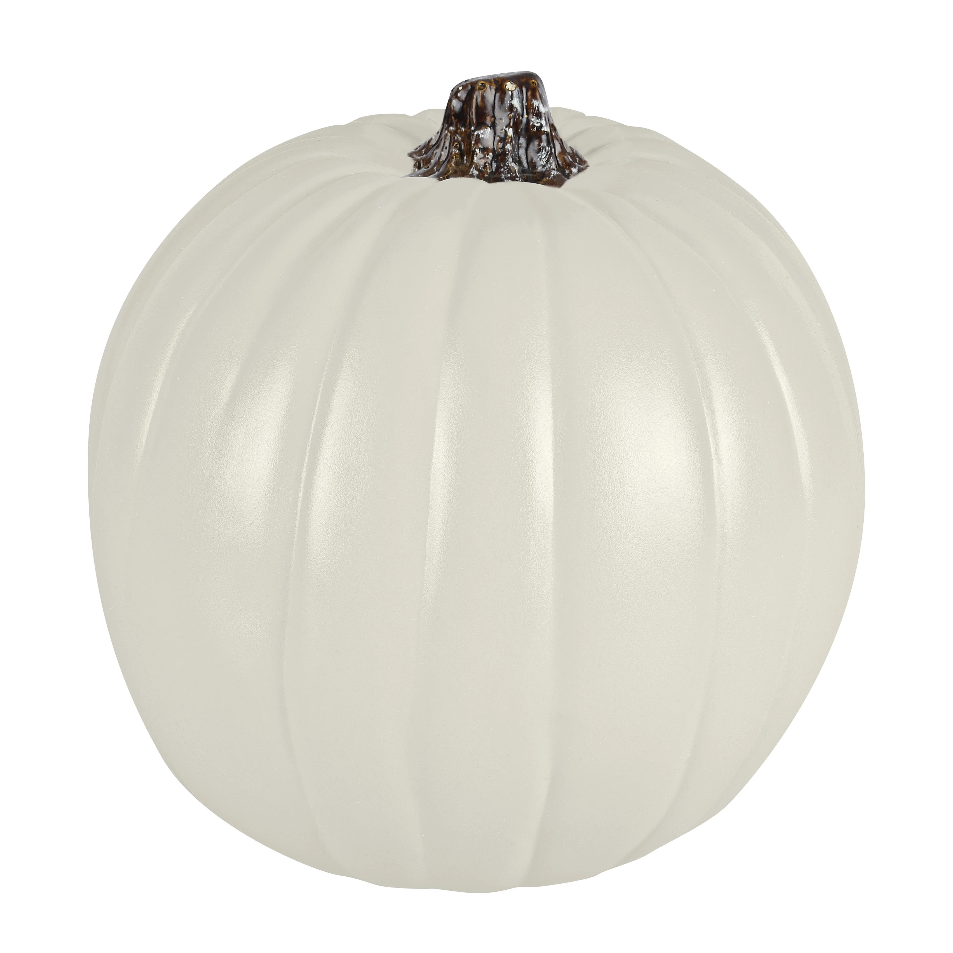 9”; Cream Craft Pumpkin by Ashland®, Halloween Decorations - Walmart.com | Walmart (US)